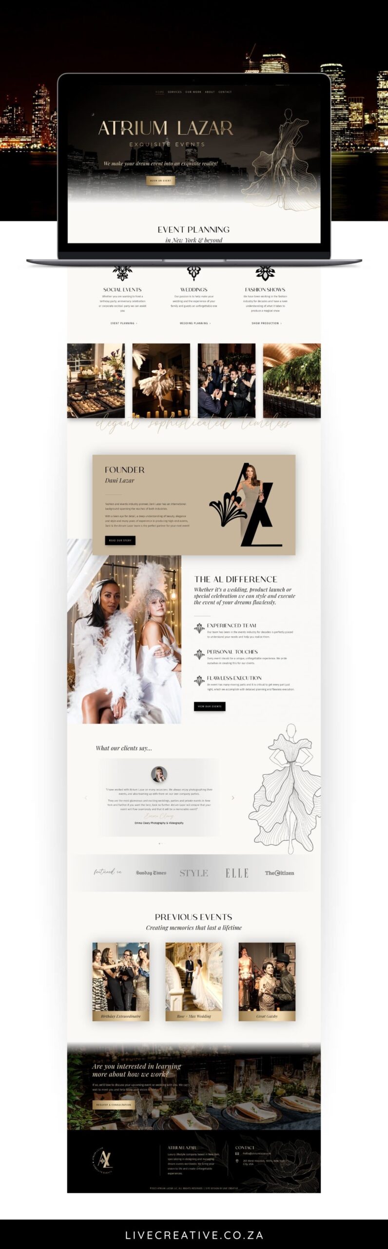 Atrium Lazar website